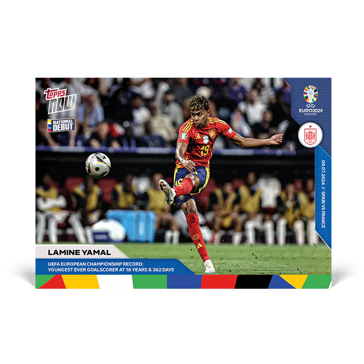 Euro 2024 Topps Now Lamine Yamal #54 Rookie RC PRESALE