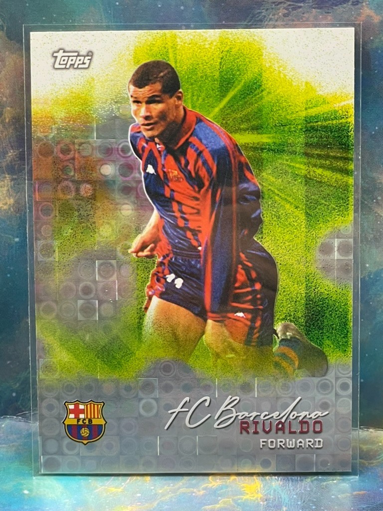 2025 Topps FC Barcelona Team Set – Rivaldo #35 Green Sparkle