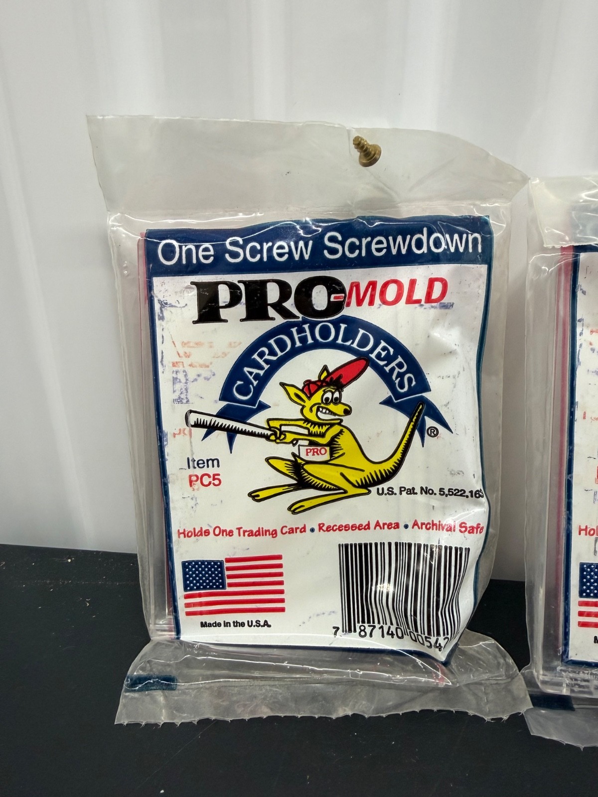 Lot of 3 Pro-Mold One Screw Screwdown Card Holders PC5 Trading Card Display Case