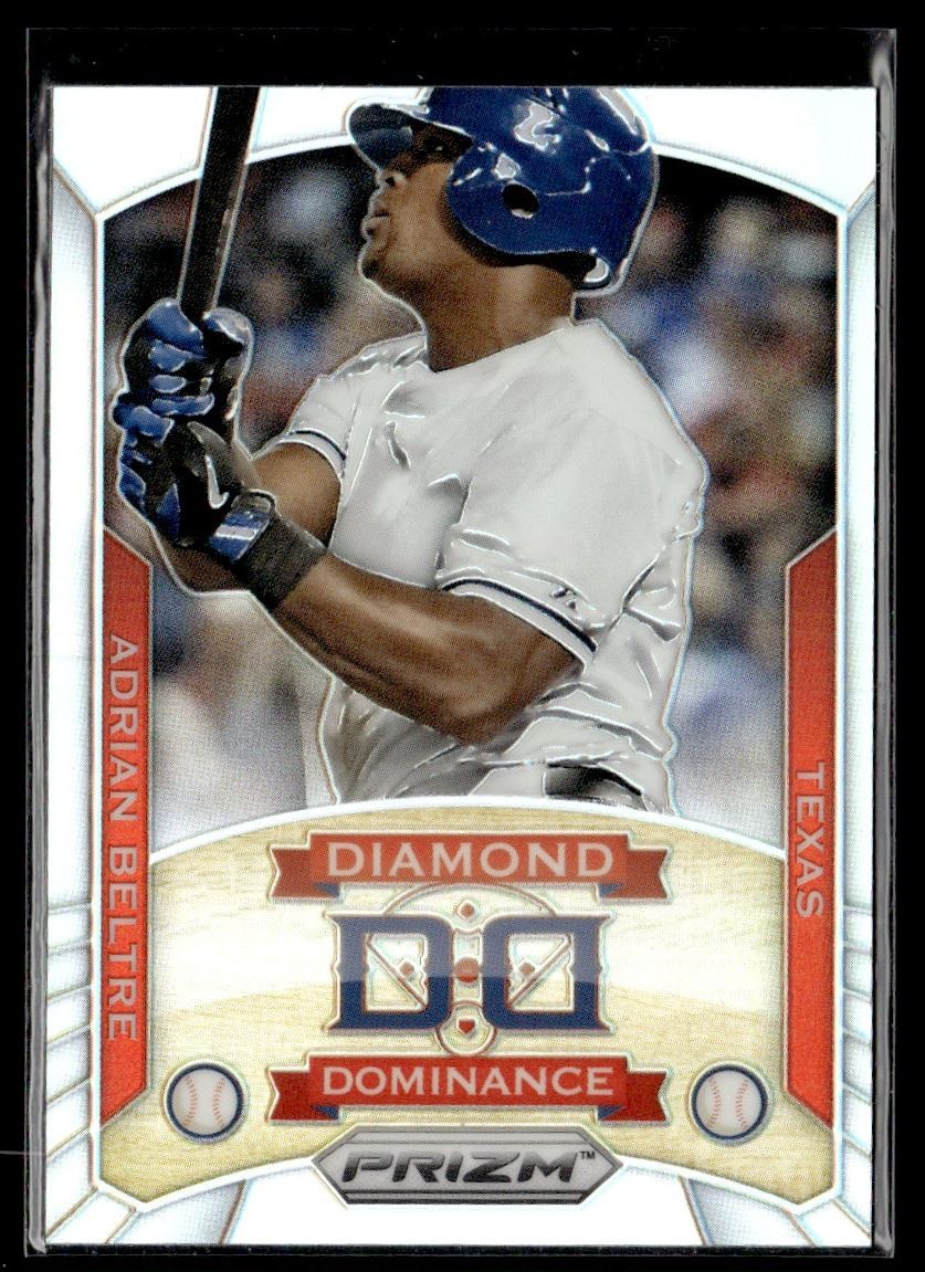 2014 Panini Prizm Diamond Dominance Silver Adrian Beltre Texas Rangers #23