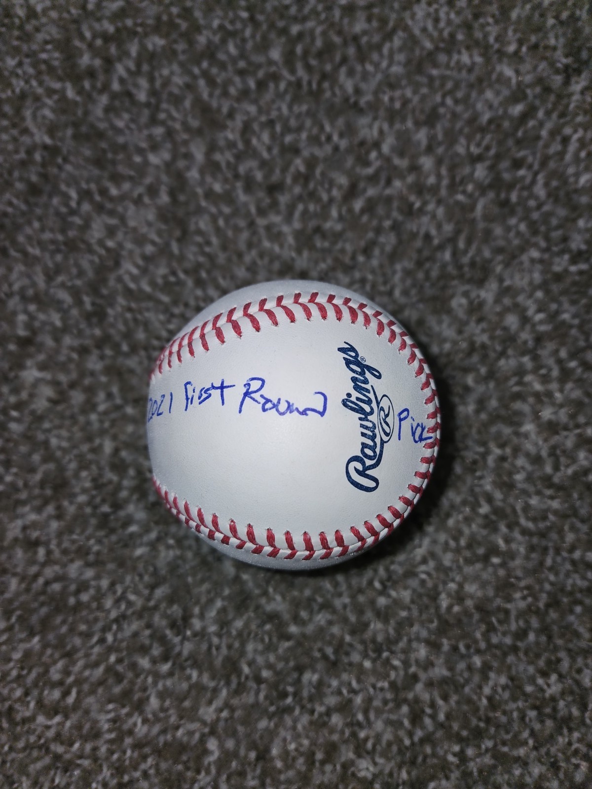Kahlil Watson Signed Baseball Auto 2021 First Round Pick Inscription MLB Debut