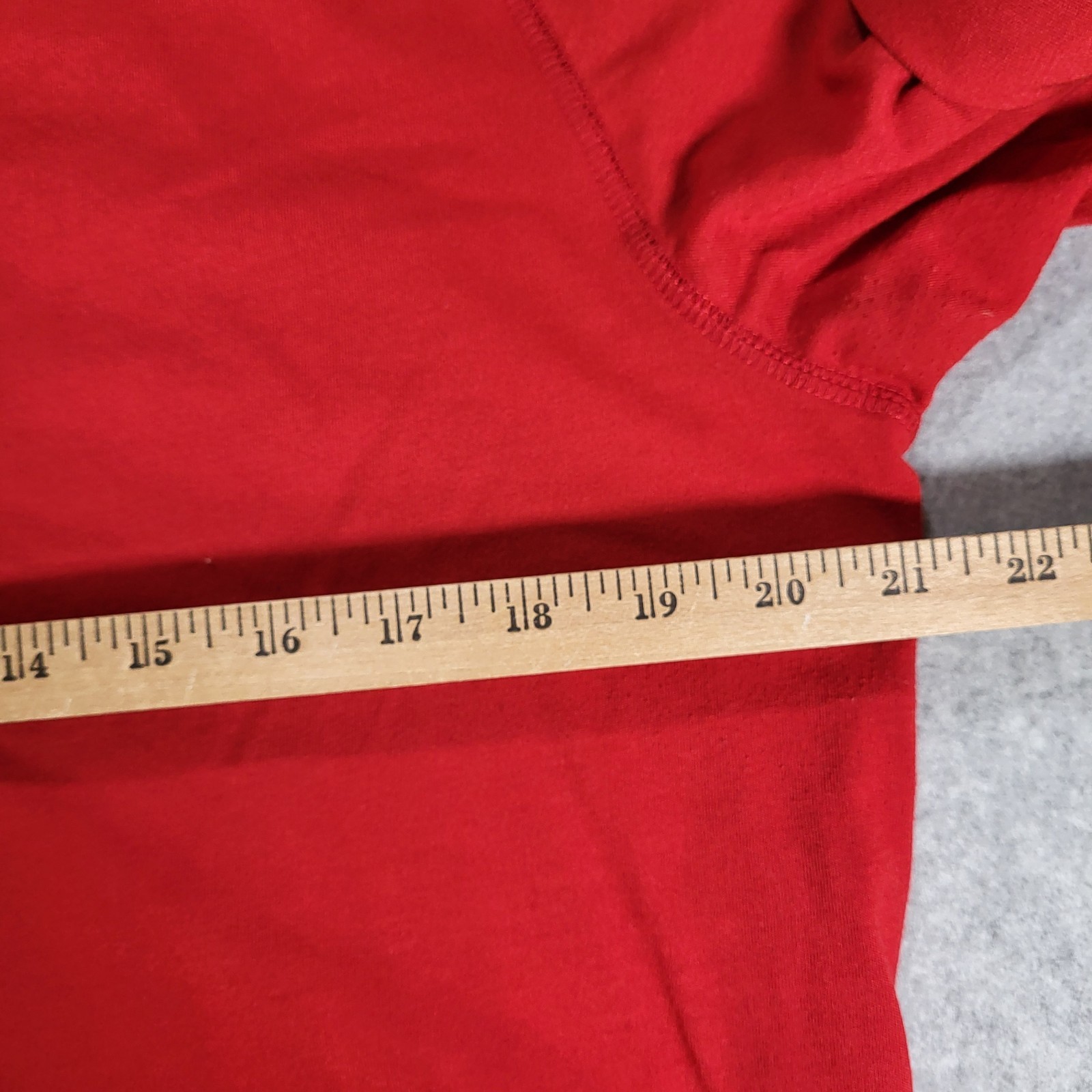 Nebraska Cornhuskers Adidas Ultimate Tee 1/4 Zip Long Sleeve Mens Large Red