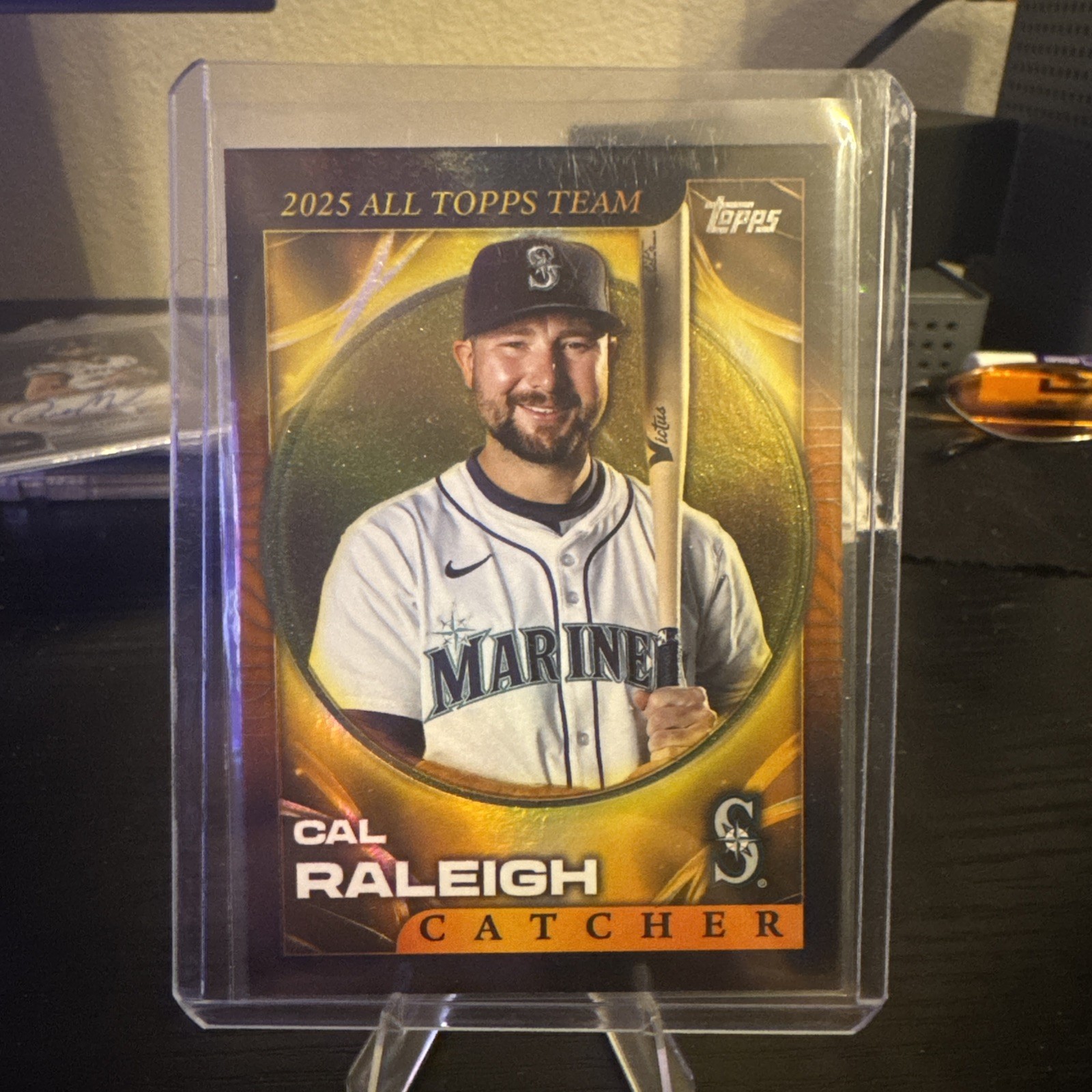 Topps 2026 2025 All Topps Team Cal Raleigh Orange Foil #ATT-1 /25 Mariners