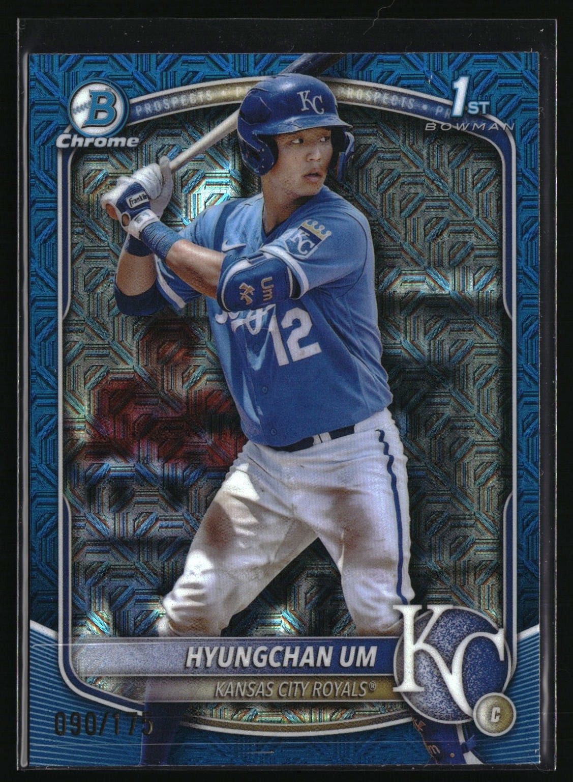 2025 Bowman Chrome Prospects Mojo Navy Refractor /175 Hyungchan Um #BCP-119