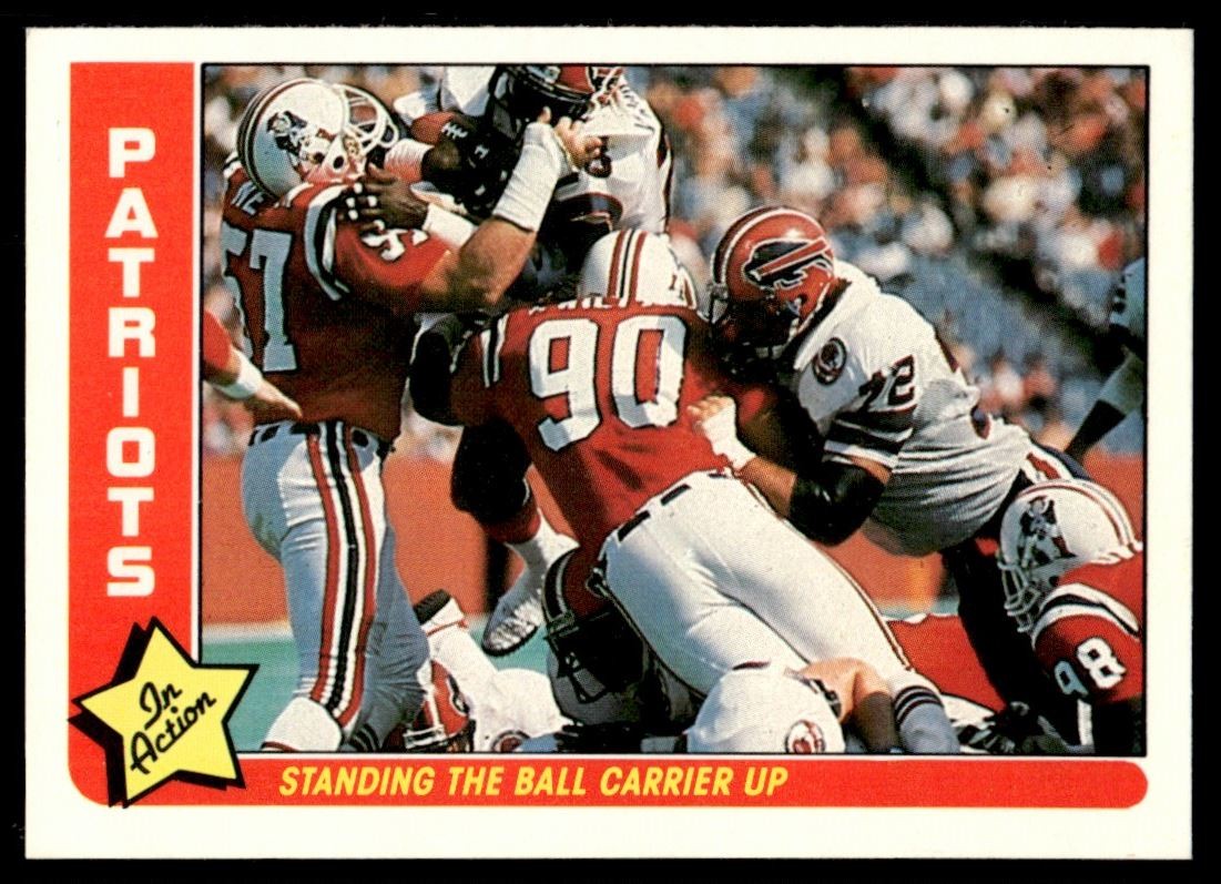 1985 FLEER TEAM ACTION STANDING THE BALL CARRIER UP (1985 SCHEDULE) C NEW