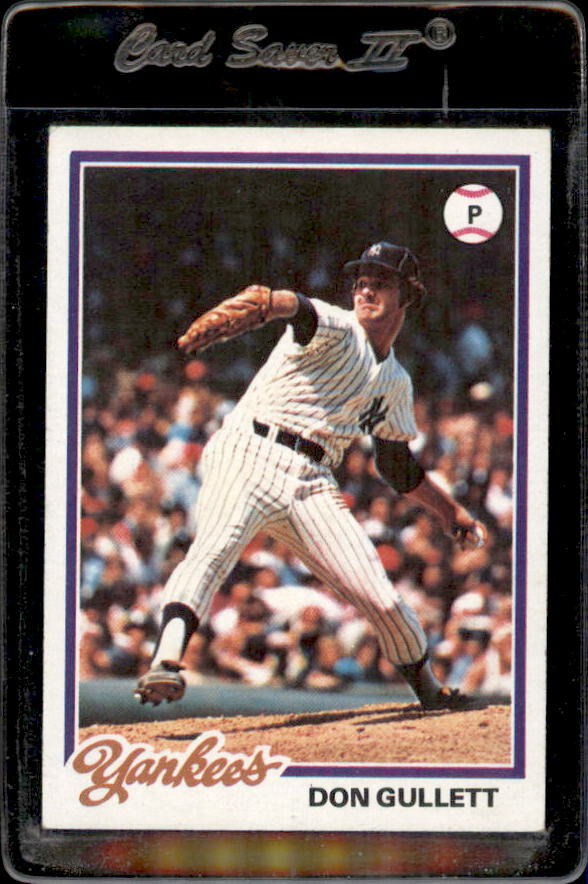 1978 Topps #225 Don Gullett New York Yankees – Nice Card