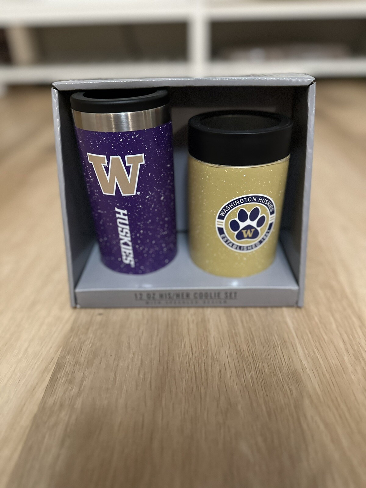 The Memory Company Washington Huskies His And Hers 12oz Coolie Set