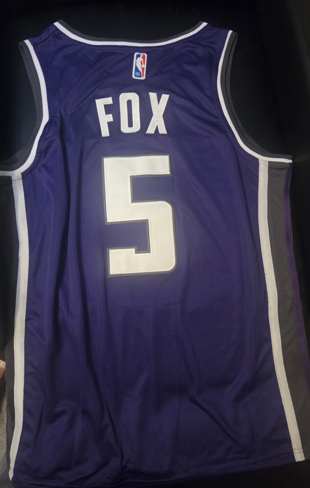 De’Aaron Fox Sacramento Kings Size L Stiched Jersey