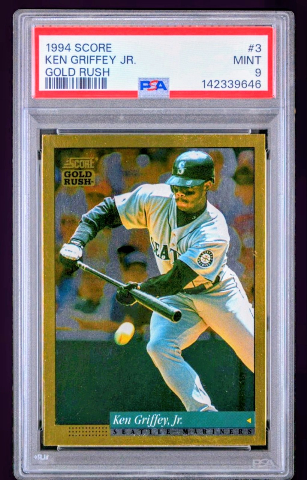 1994 SCORE KEN GRIFFEY JR PSA 9 GOLD RUSH PARALLEL SP LOW POP ONLY 9 PSA 10
