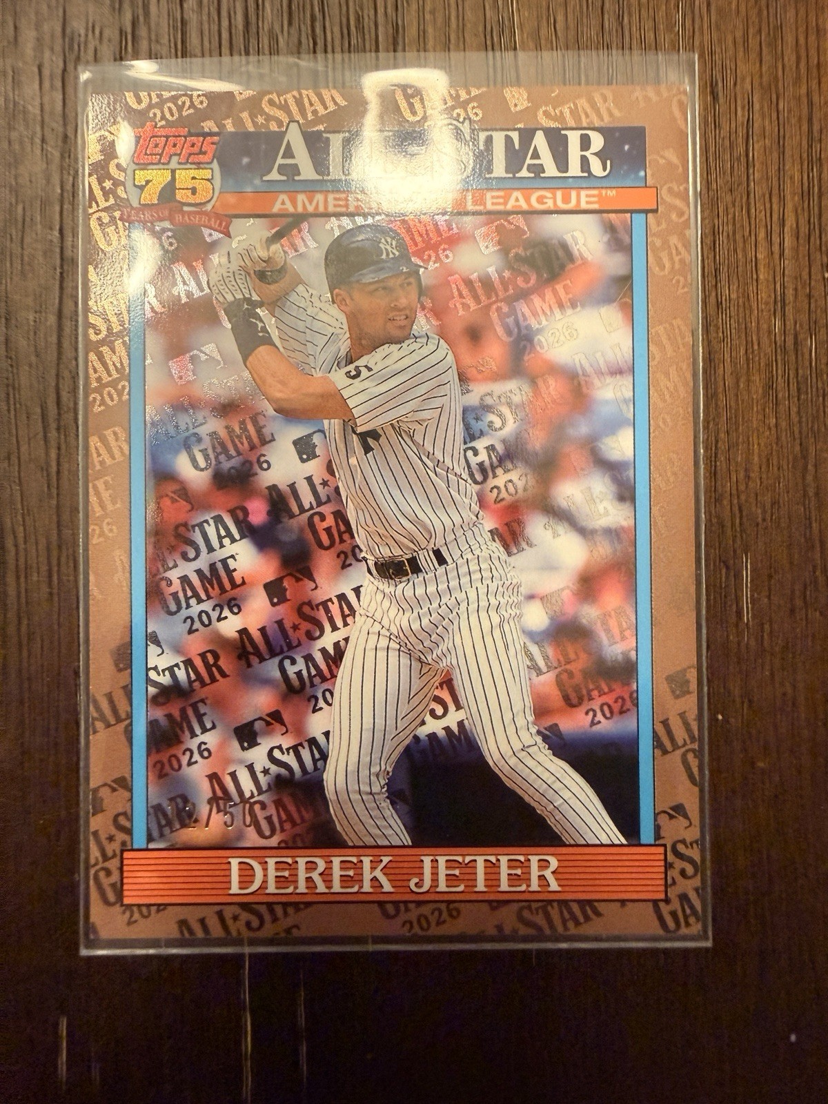 Topps Series 2 All-Star Game Derek Jeter 1991 All-Star Gold Parallel 12/50!!!