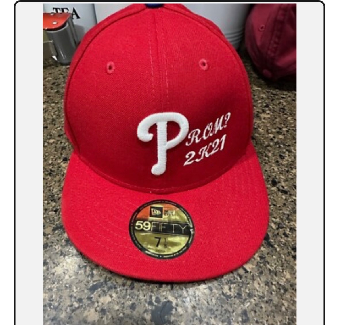 phillies baseball cap NWT with embroidery 7 1/8