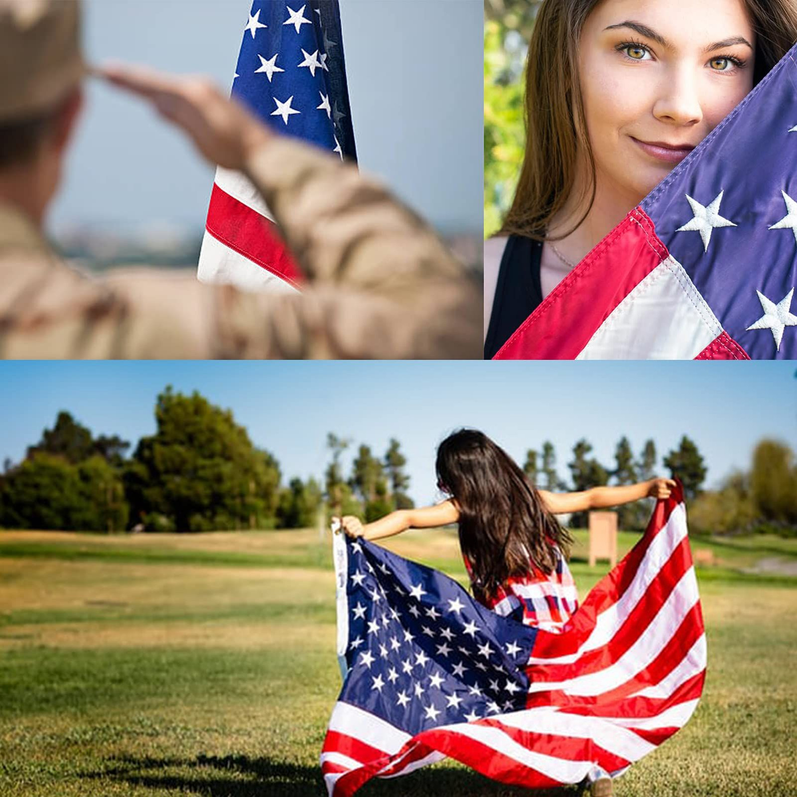 TOPFLAGS American Flag for Outside 3×5 3×5, 3 by 5 foot
