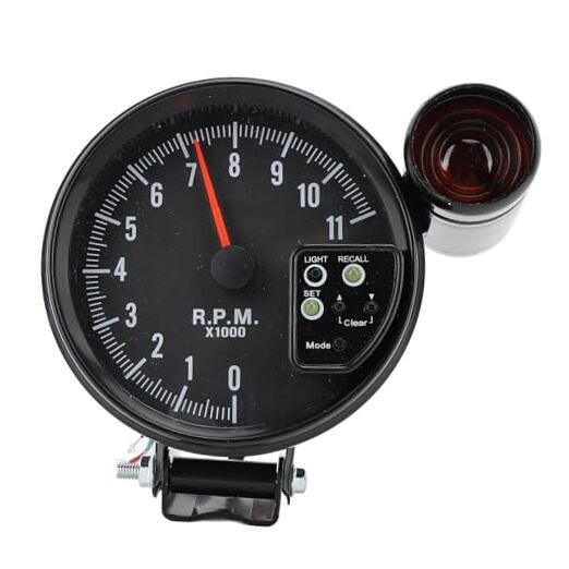 12V 5in Car Tachometer with LED Shift Light 7 Color Display 11 RPM for 4 6 8