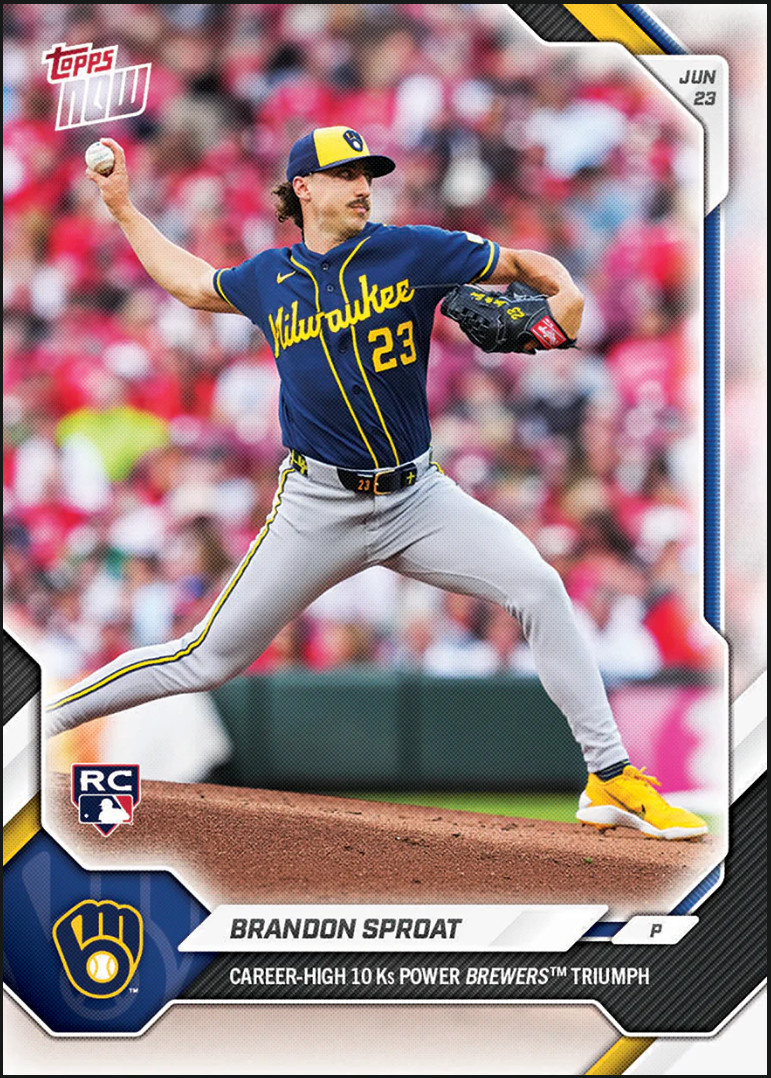 Brandon Sproat (RC) 10Ks – Career High 2026 MLB Topps NOW® – Card 371 PRE-SALE