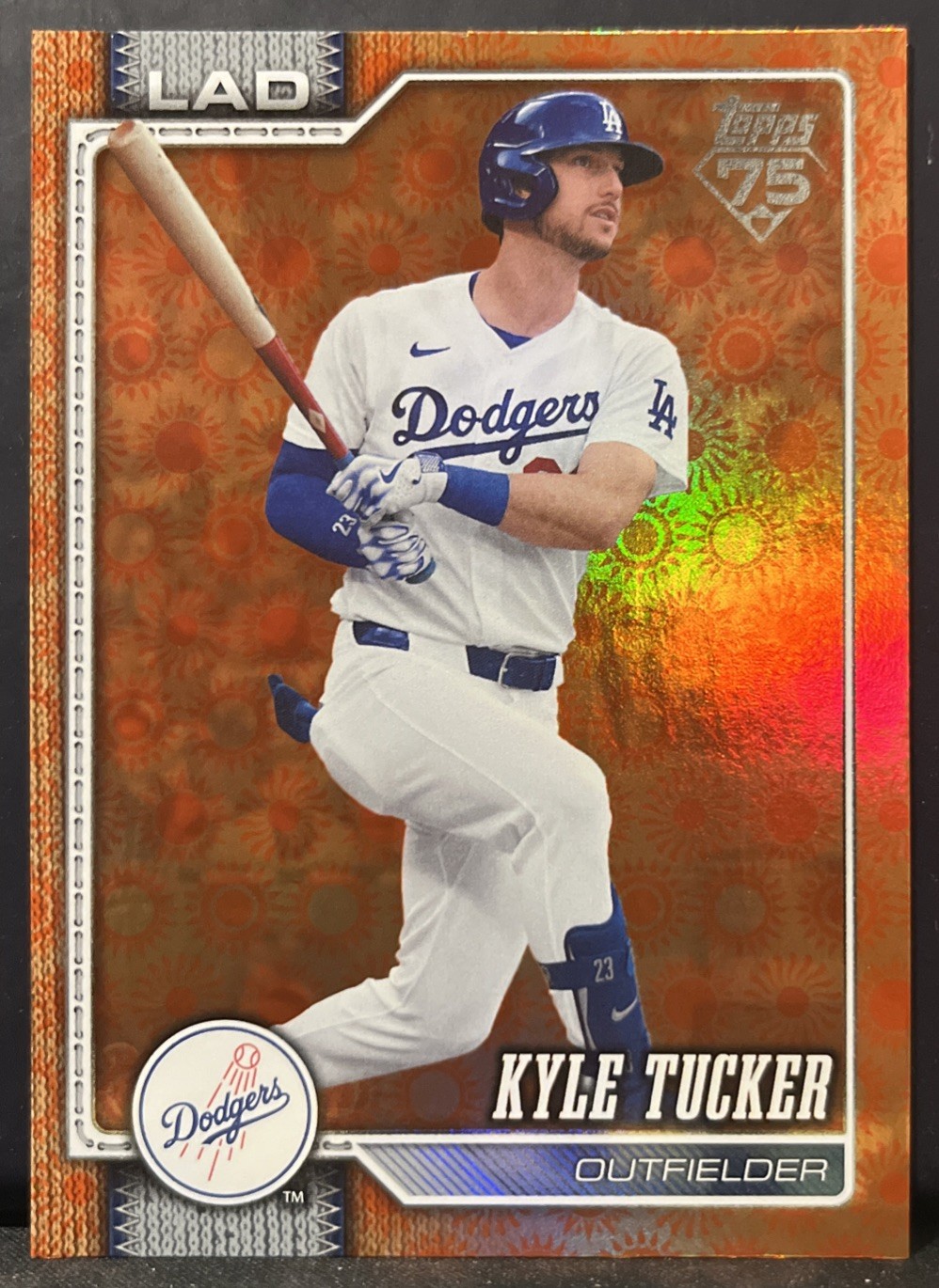 2026 Topps Series 2 Orange Sun Holo Foil Parallel #368 Kyle Tucker L.A. Dodgers
