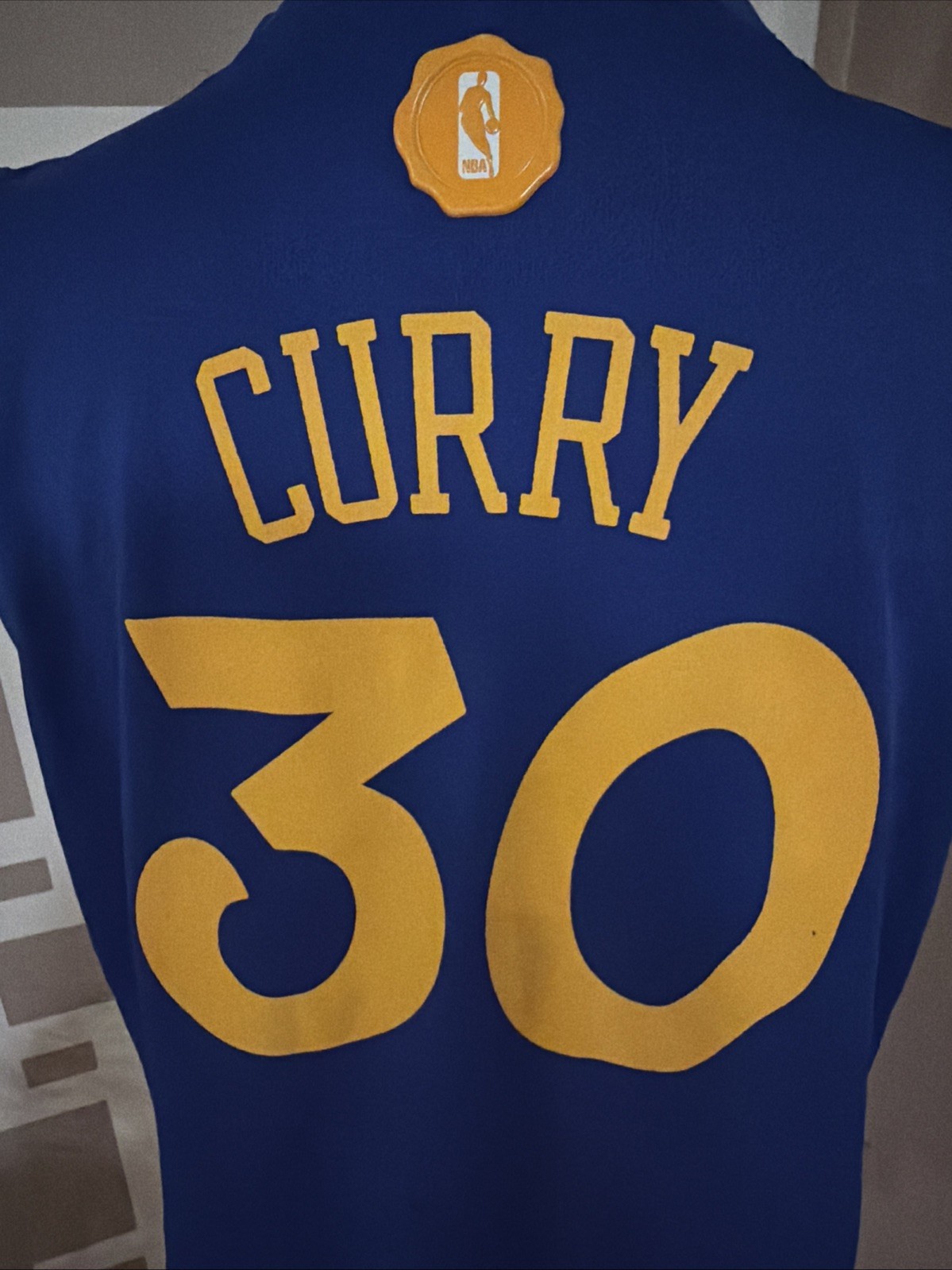 2016 Golden State Warriors Stephen Curry Adidas Wingman Christmas Day Jersey