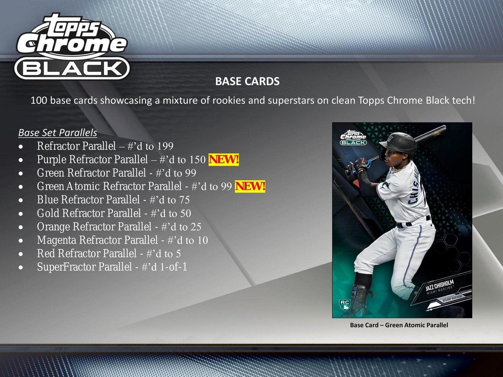2021 Topps Chrome Black Baseball Factory Sealed HOBBY BOX (1 Auto/Box) QTY AVAIL