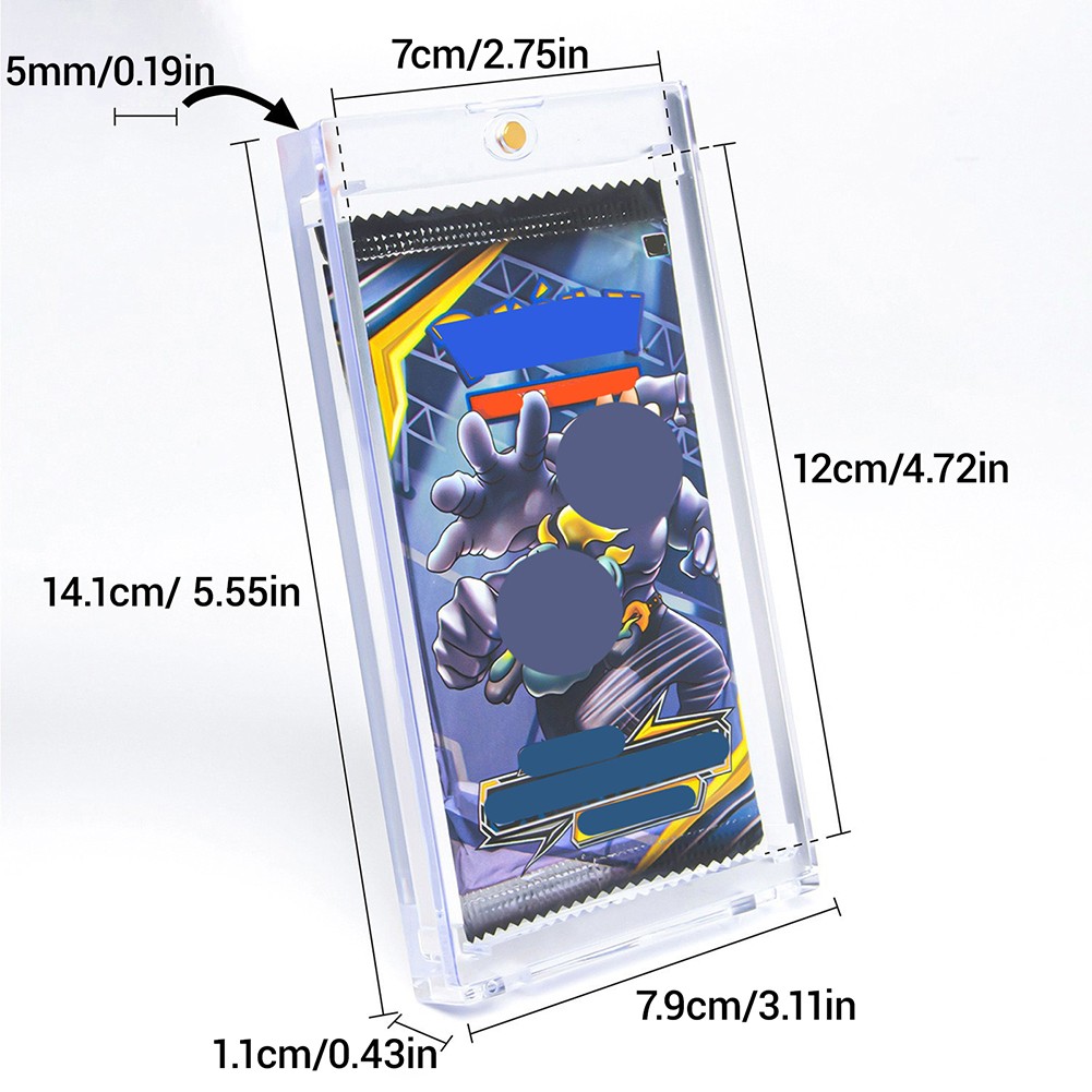 1-30Pack Card Booster Pack Display Holder, Magnetic Card Holder for Card Booster