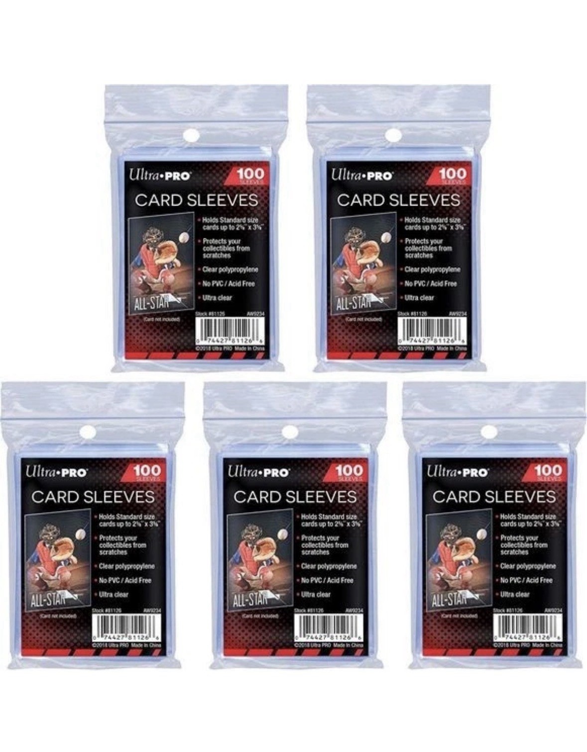 500 Count Ultra PRO 2.5″ x 3.5″ Penny Sleeves Standard – Pokemon, Magic, Sports