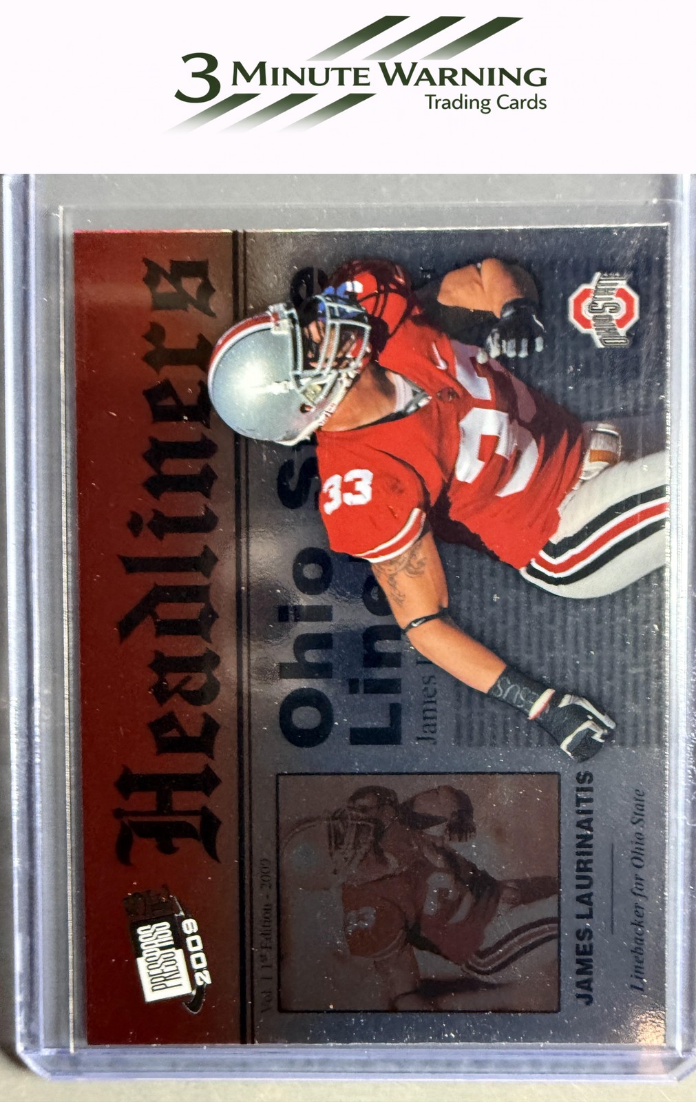 2009 Press Pass SE #HL-31 James Laurinaitis Headliners