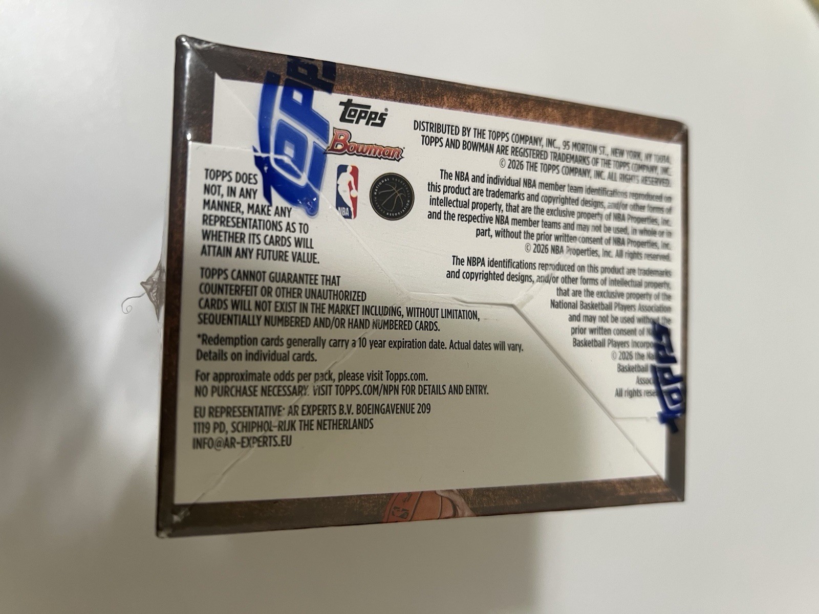 2025/26 Topps Bowman Basketball – Value box – 6 Packs -New Factory Sealed