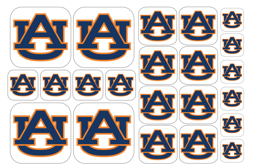 Auburn Tigers Team Stickers – Multiple Size and Material Options