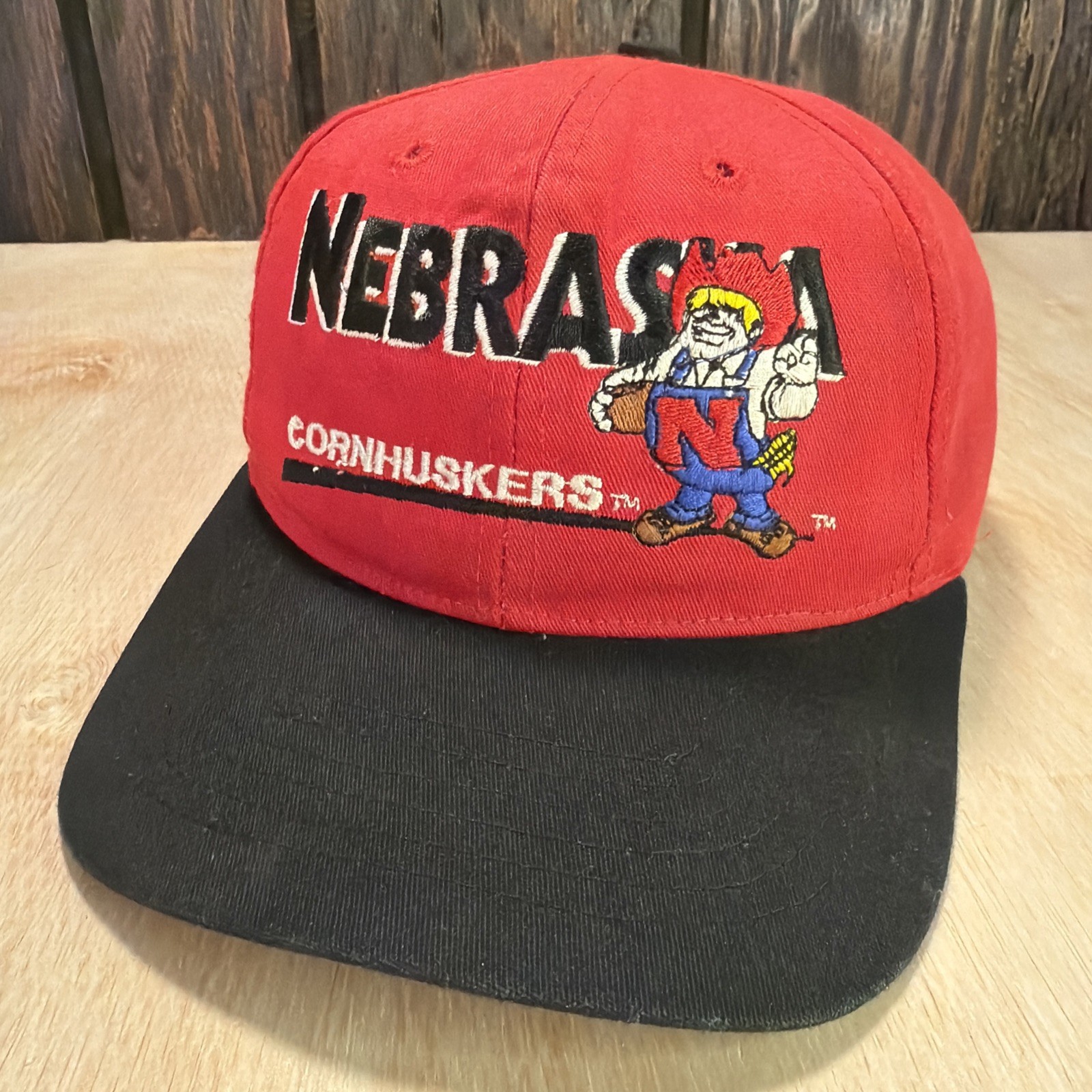 Vintage Nebraska Cornhuskers 90s Hat Snapback Cap Huskers Auto Signed 1995 97