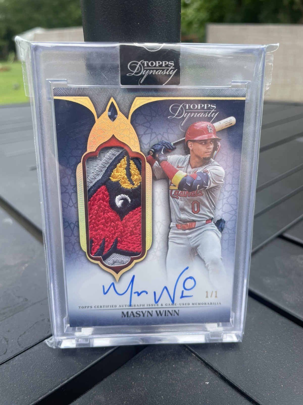 2025 TOPPS DYNASTY MASYN WINN 1/1 CARDINALS LOGO AUTOGRAPH PATCH AUTO 🔥