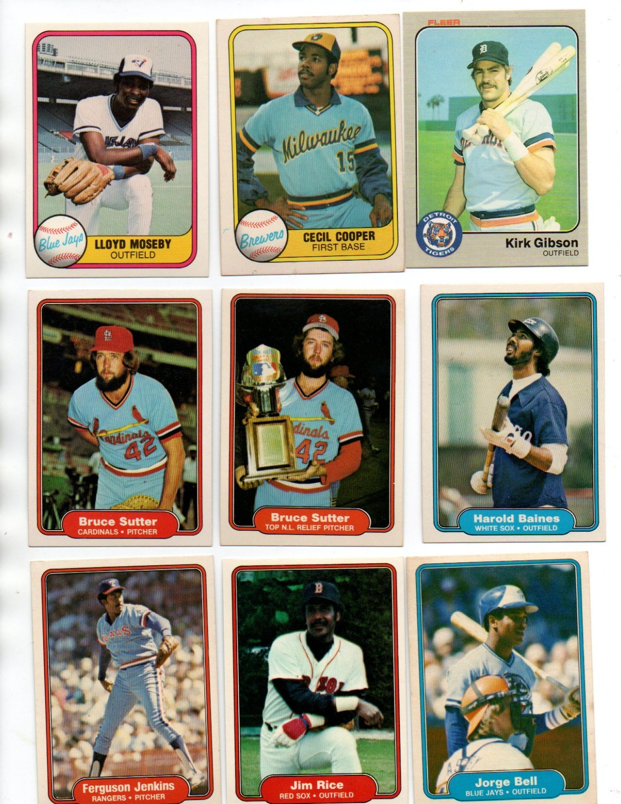 1981-1984 Fleer Lot. 375+ cards, almost 50 HOFers. No creases, or duplicates!