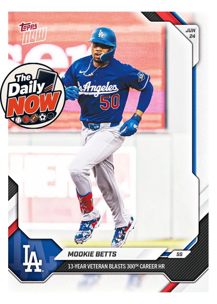 Mookie Betts 300th HR 2026 MLB Topps NOW Card 376 Presale