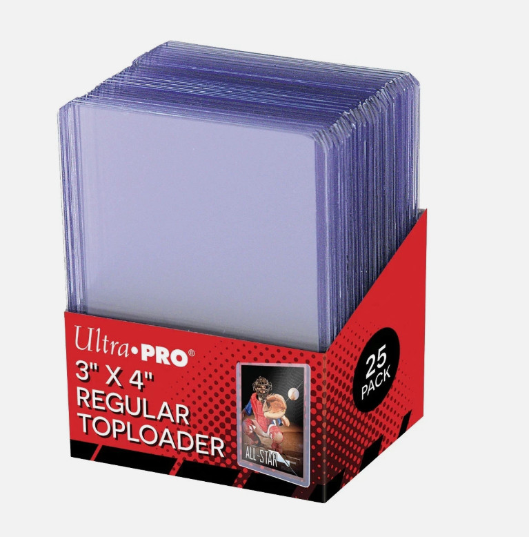 Ultra Pro 3 x 4 Toploader Standard Sized Top Loads 25, 50, 75, 100, 200, 1000