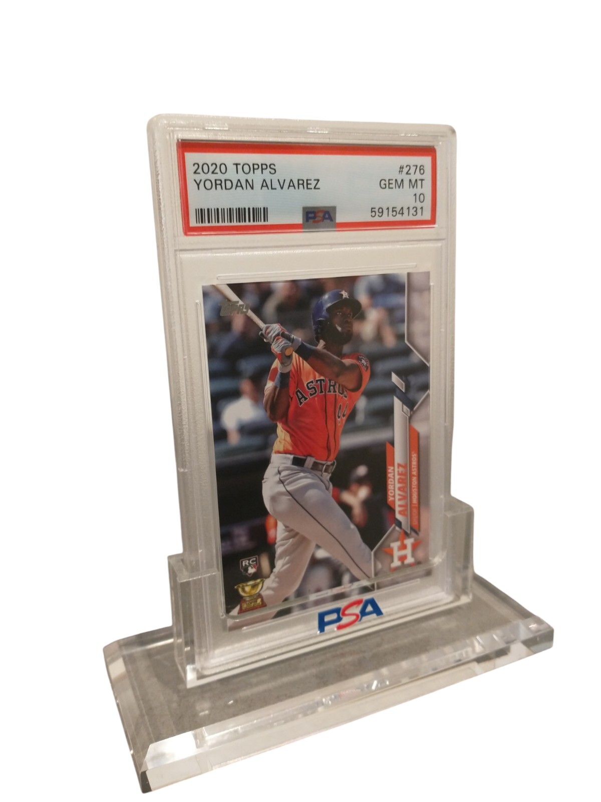 NEW PERFECT FIT PSA GRADED ACRYLIC DISPLAY STAND FOR PSA SLABS WITH LOGO