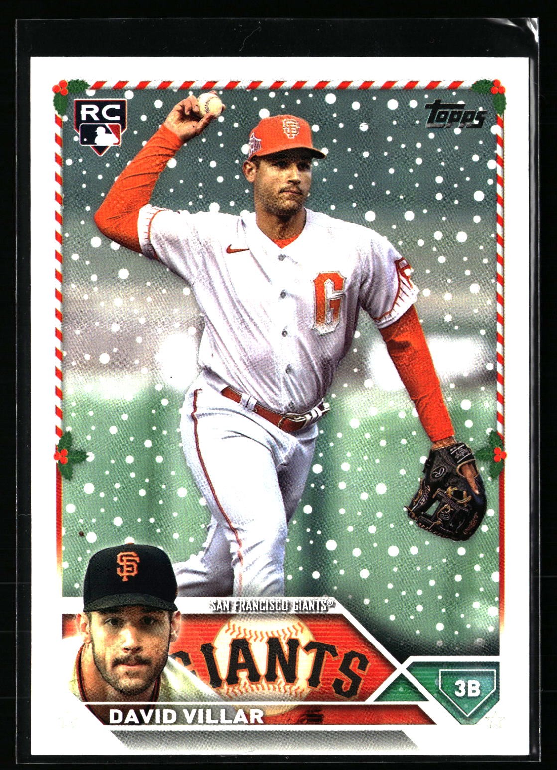 2023 Topps Holiday #H161 David Villar San Francisco Giants