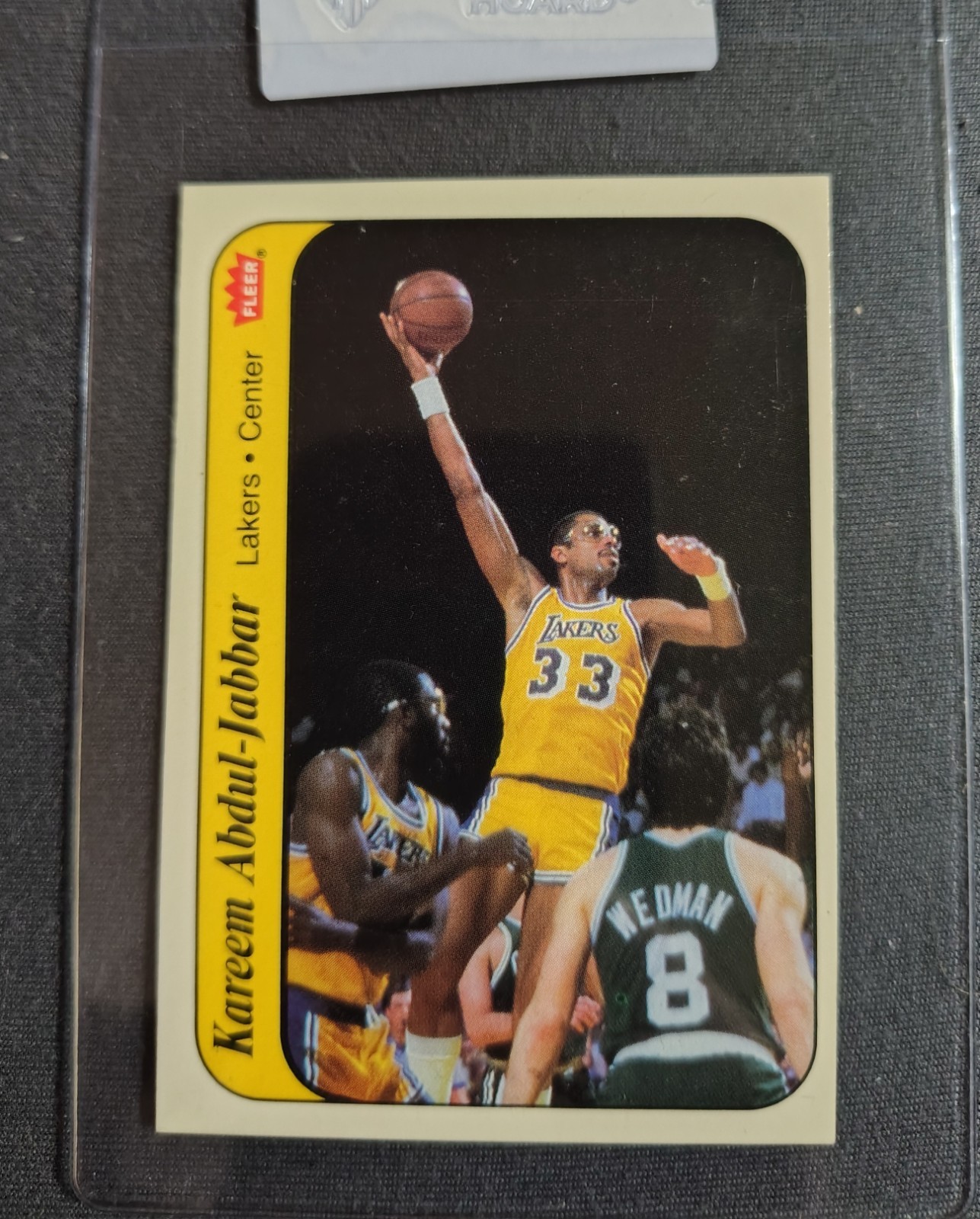 1986-87 Fleer Sticker Set-Break # 1 Kareem Abdul-Jabbar NR-MINT GM CARD