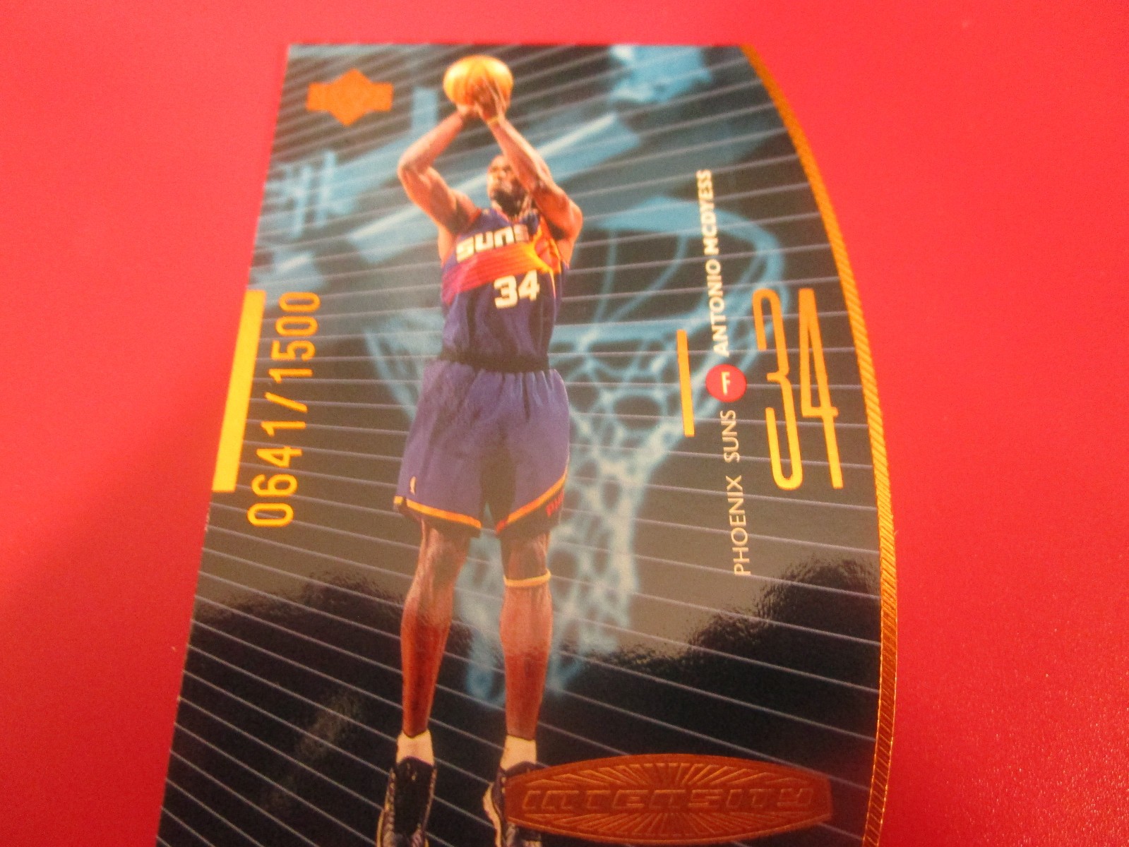 1998-99 UPPER DECK BRONZE QUANTUM DIE CUT ANTONIO MCDYESS #127 0641/1500