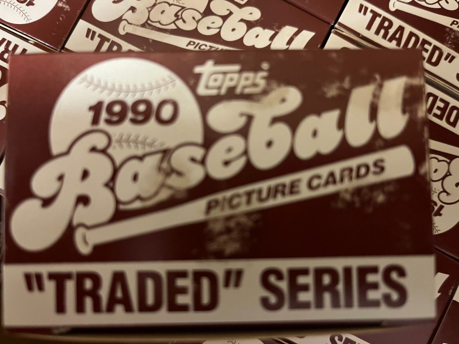 1990 TOPPS TRADED 132 CARD COMPLETE FACTORY SET ….FROM MY CASE