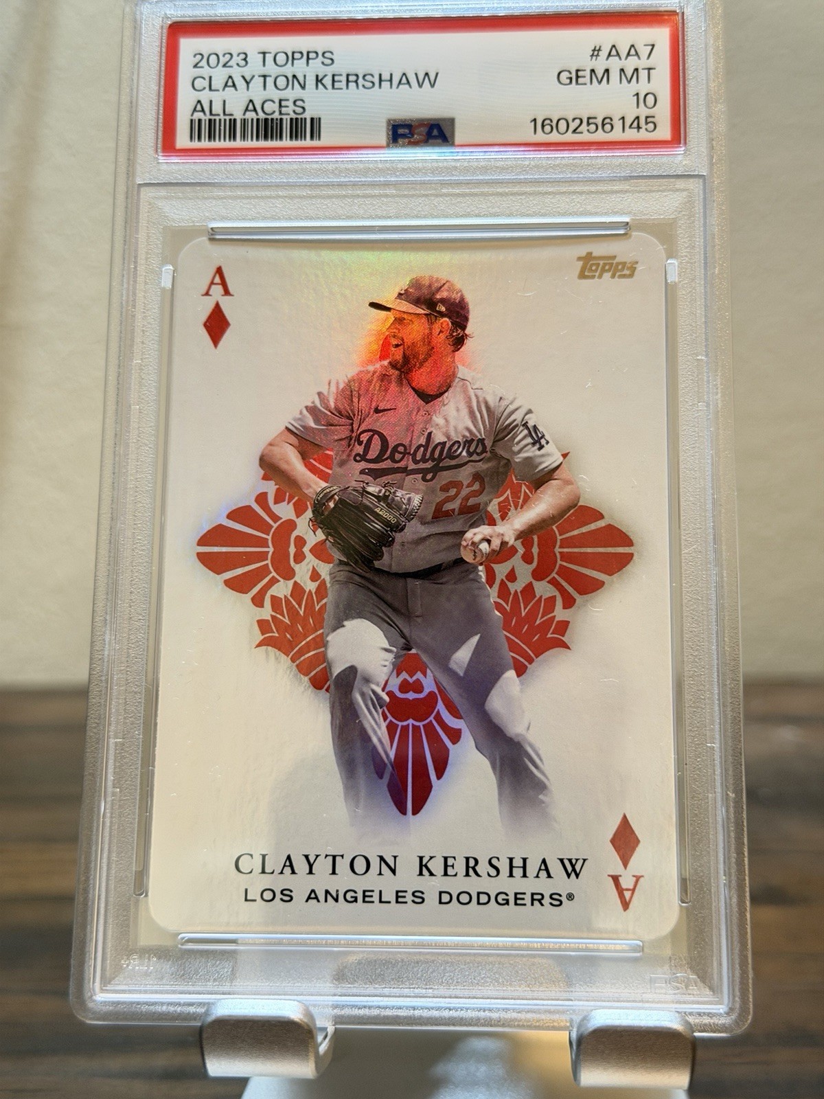 2023 Topps Series 1 – All Aces Clayton Kershaw #AA-7 PSA 10