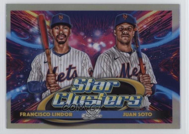 2025 Topps Cosmic Chrome Star Clusters Juan Soto Francisco Lindor #DSC-3 1pr8