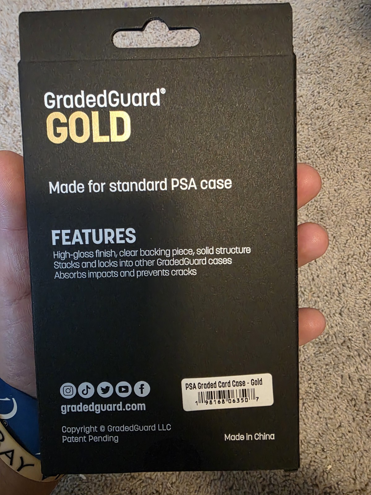 ORIGINAL GradedGuard PSA Graded GOLD Limited Edition V1
