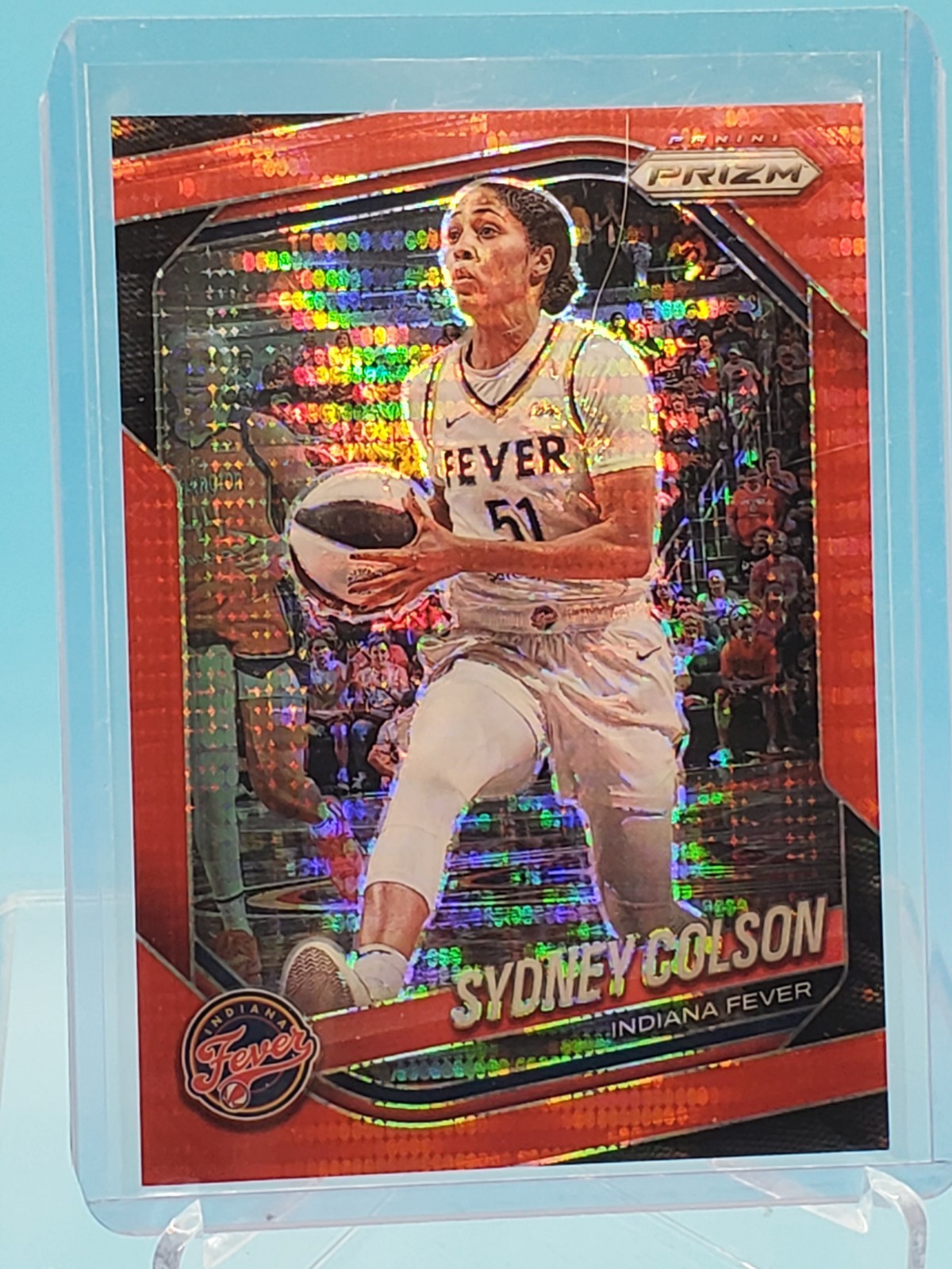 2025 Panini WNBA Prizm #1 Sydney Colson Red Pulsar /299