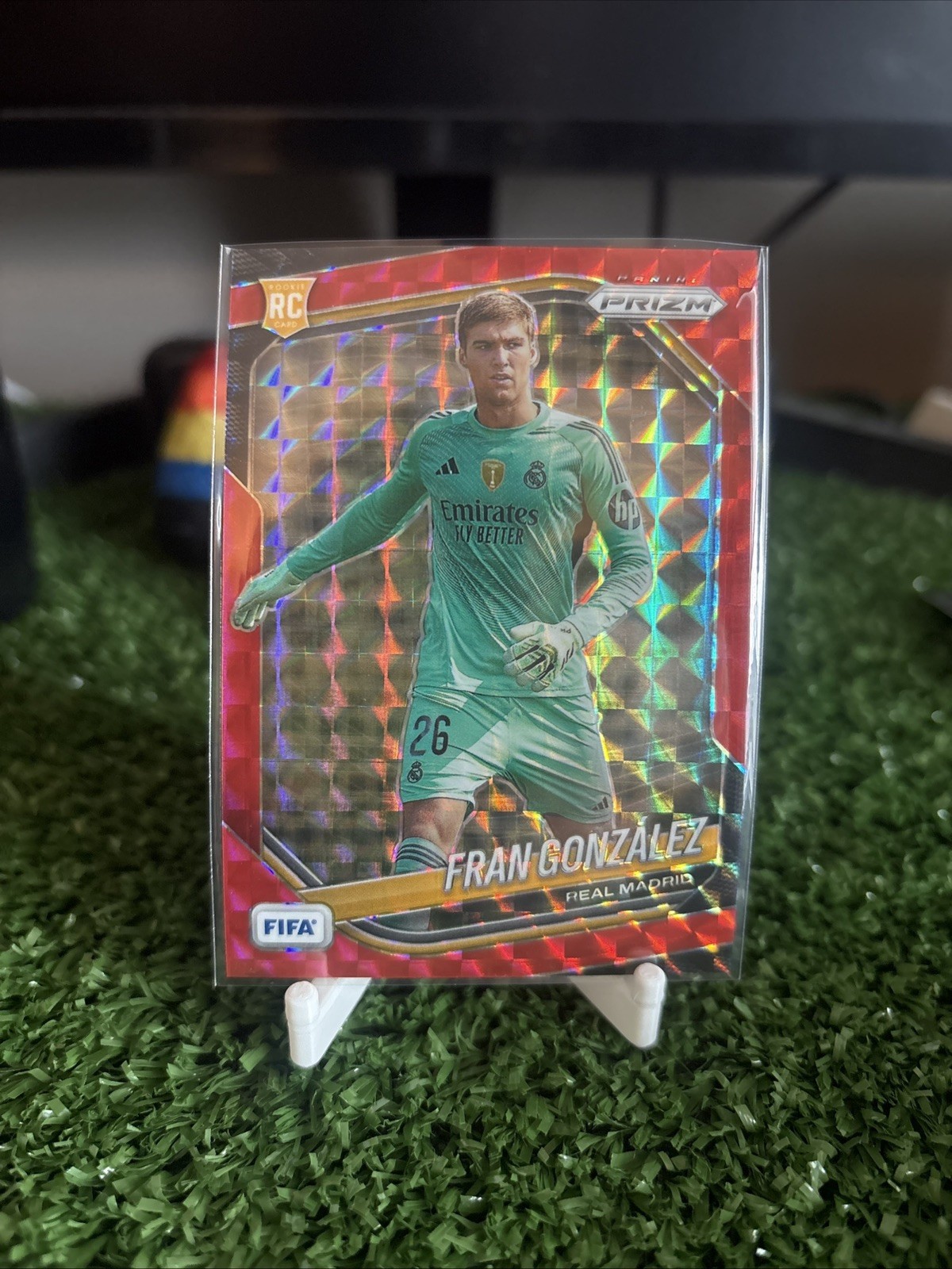 🔌IU 2025-26 PANINI PRIZM FIFA SOCCER RED PRIZM RC FRAN GONZALEZ #184