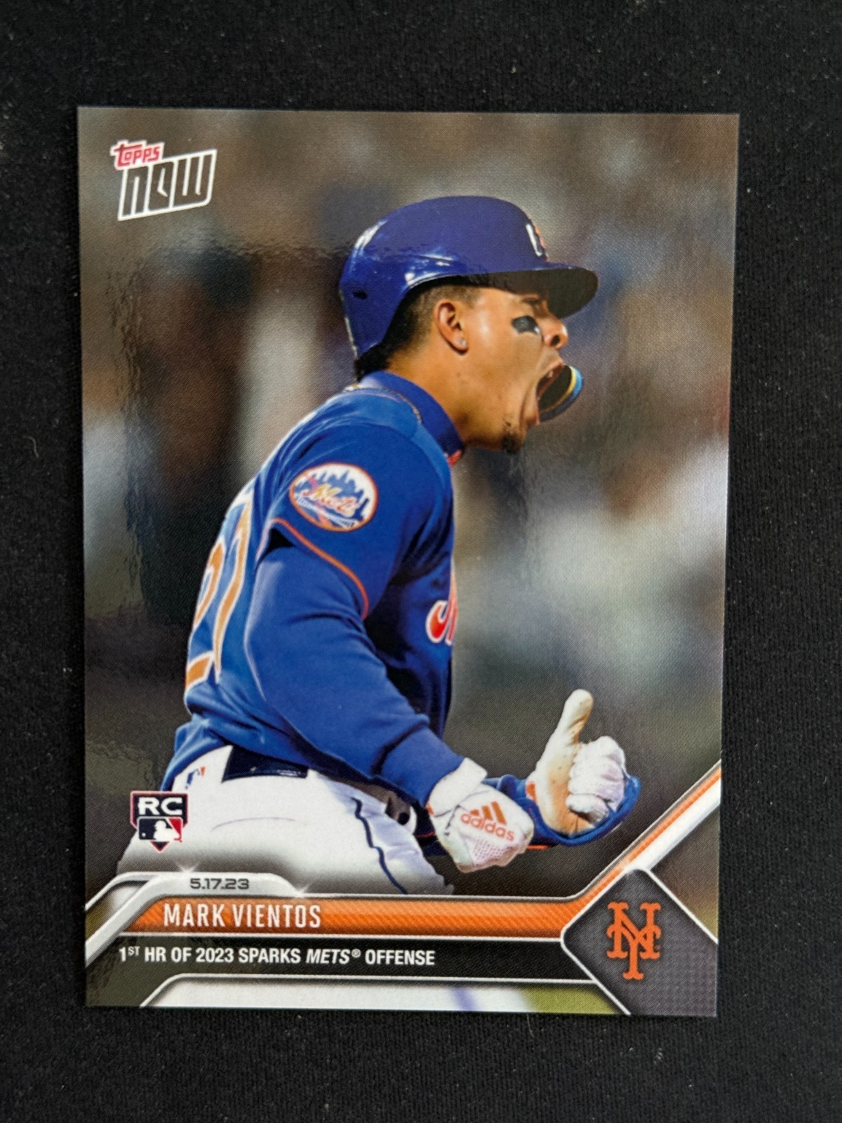 2023 Topps Now #309 MARK VIENTOS 1ST HR OF 2023 SPARKS METS OFFENSE