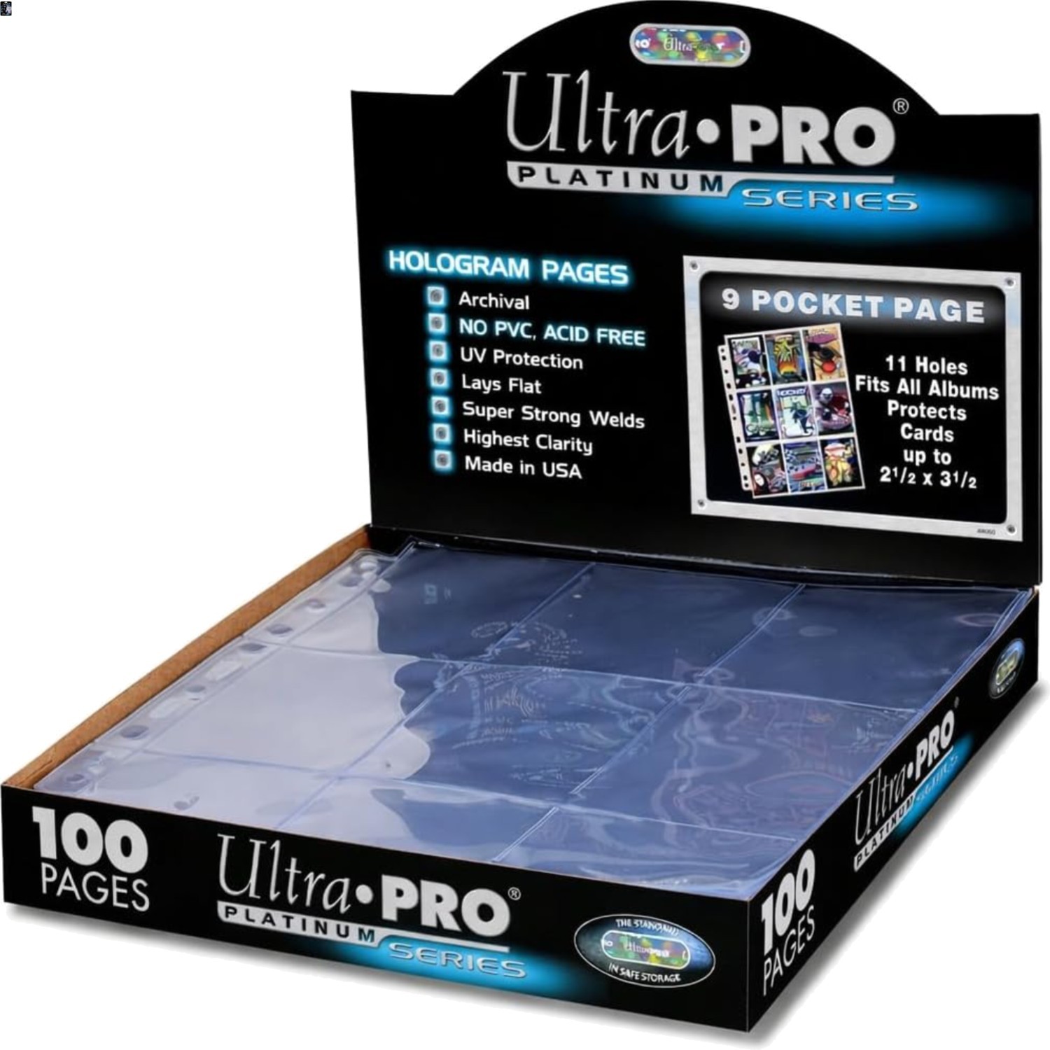 9 Pocket Pages Platinum Series – 100 Pages of Card Sleeves for Trading Card B…