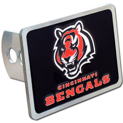 Cincinnati Bengals Hitch Cover Class II and Class III Metal Plugs
