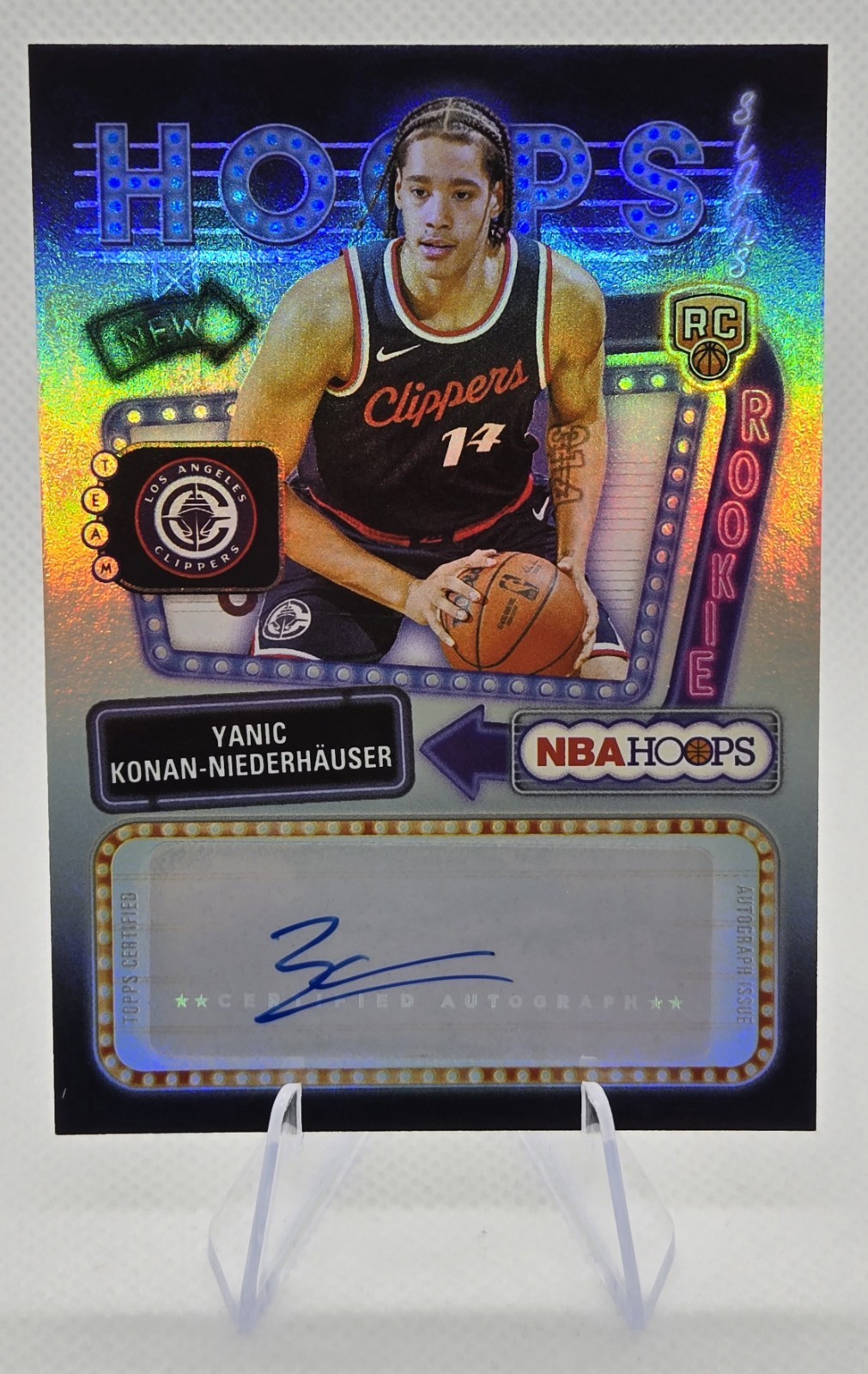 2025-26 NBA Hoops Yanic Konan-Niederhauser #HFS-YK Hoops Rookie Auto (RC)