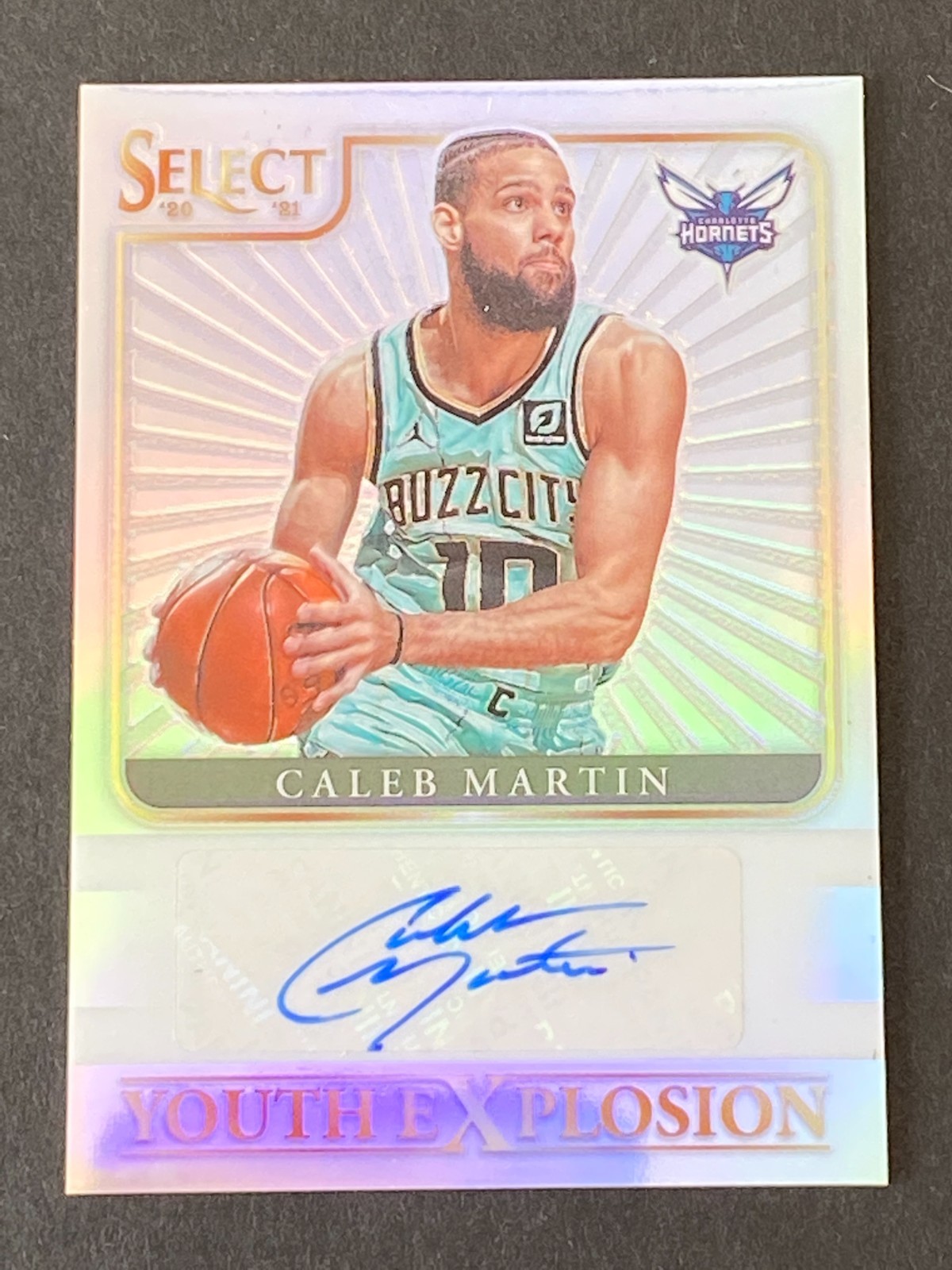 Caleb Martin 2020-21 Panini Select #YES-CMA Youth Explosion Auto Silver Prizm