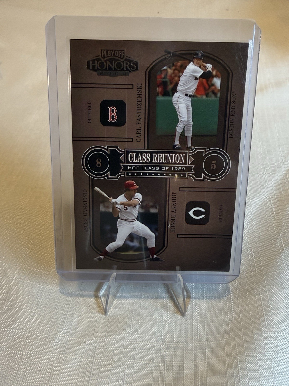 2004 Playoff Honors – Class Reunion Johnny Bench, Carl Yastrzemski #CR-6 /1989
