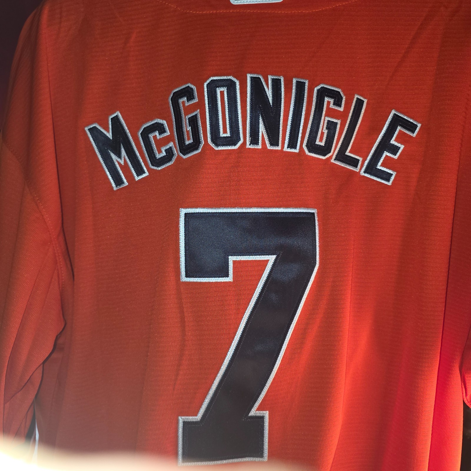 New Detroit Tigers orange Kevin McGonigle baseball jersey.