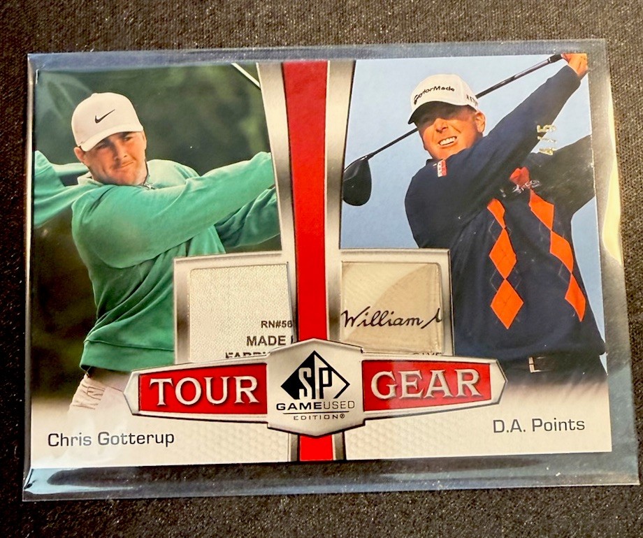2024 UPPER DECK SP GAME USED GOLF CHRIS GOTTERUP TOUR GEAR TG2-GP Red 4/5 RARE!