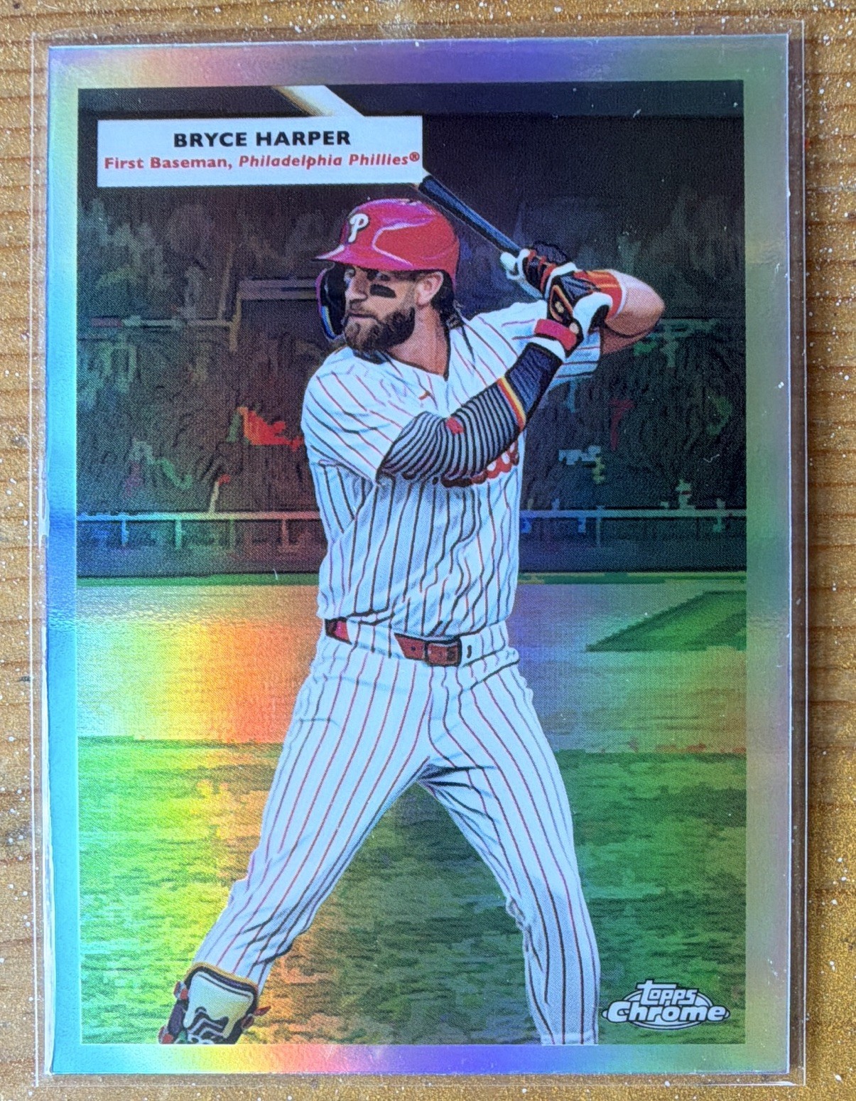 Topps 2025 Chrome platinum Double header Bryce Harper & Mike Schmidt Phillies